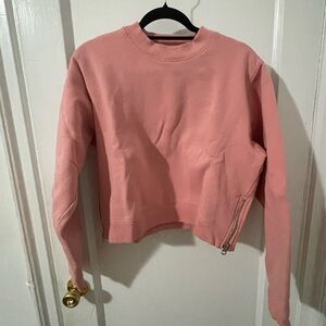 Acne Studios cropped sweatshirt apricot